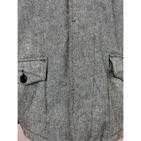 Men’s Wool Blend Outer Coat Zoo York Herringbone Pattern Size Large - Picture 6 of 11